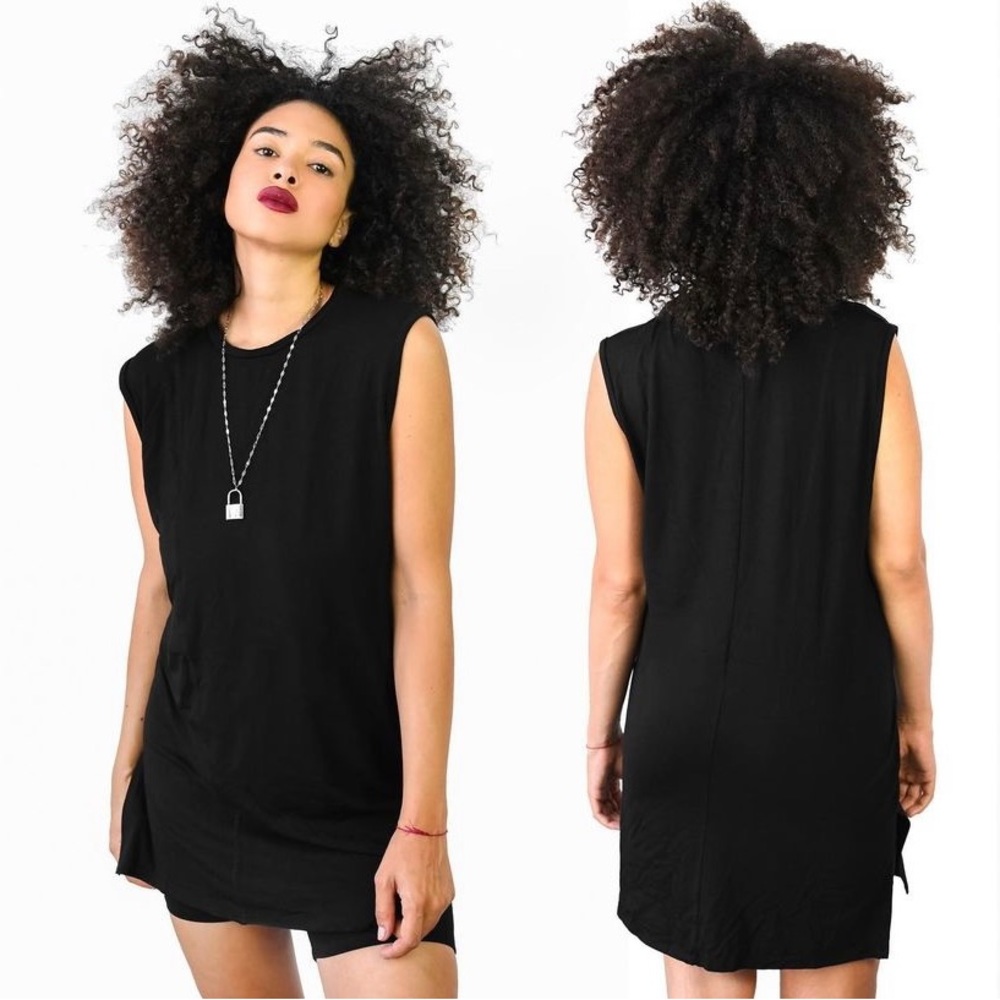 Blackwell Seamed Long Line Tank-Medium, Foxblood